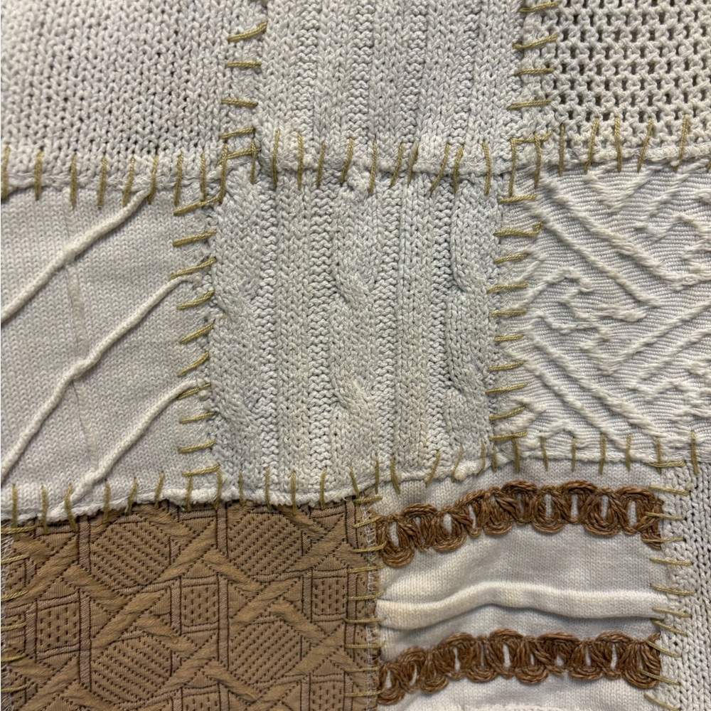 Women’s Cache Vest Knit Patchwork Great Buttons F… - image 5